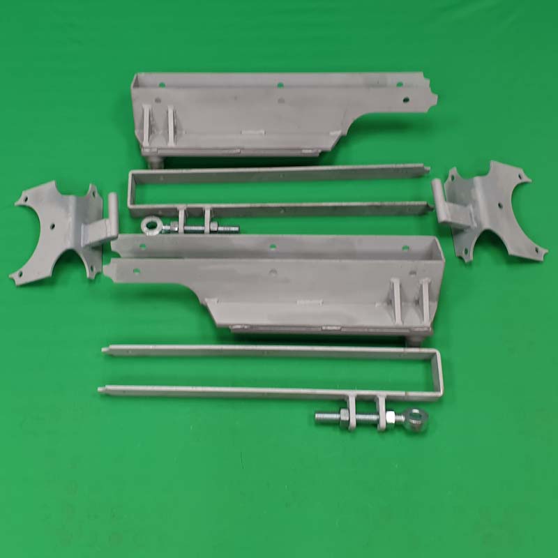Offset Hinges & Frog Shoes Kit Pair Hot Zinc Sprayed &#40;New Style&#41;