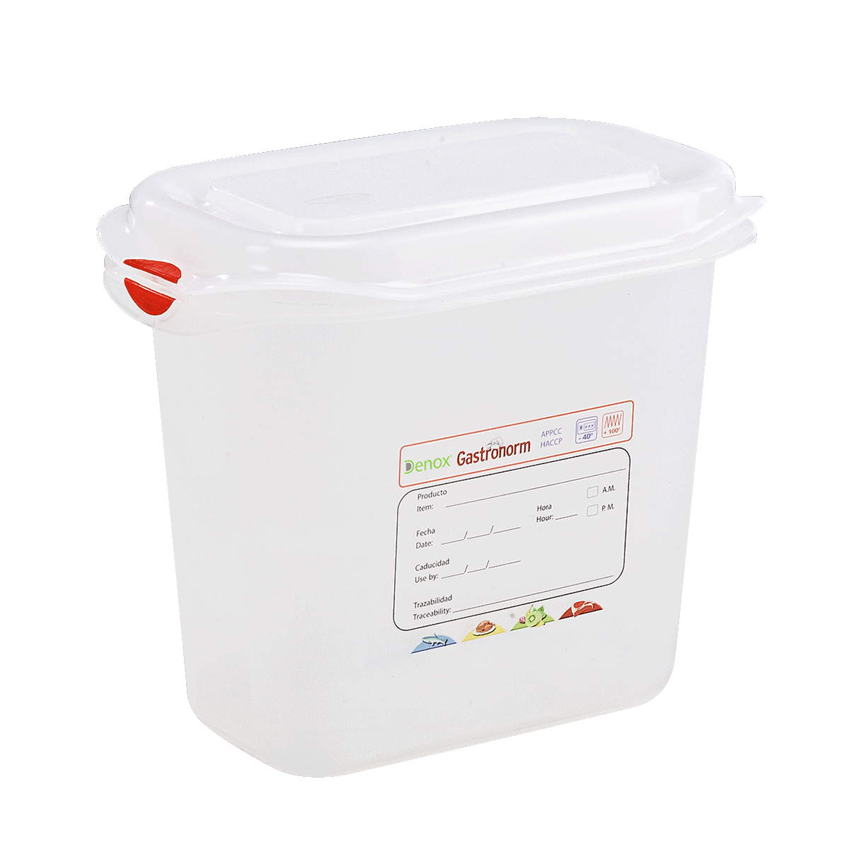Airtight Gastronorm Food Grade Container 1/9 1.5 Litres
