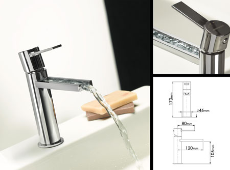 Loft Waterfall Mixer Basin Tap (37D)