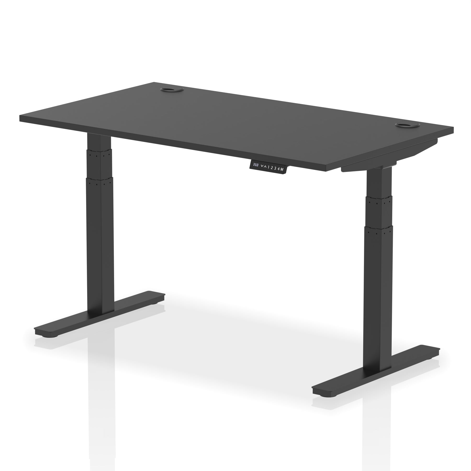 Providers Of Air Height Adjustable Black Series Desk with Cable Ports - 1200mm, 1400mm, 1600mm, 1800mm North Yourkshire
