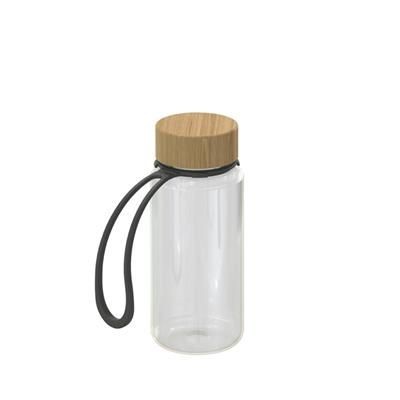 DRINK BOTTLE NATURAL CLEAR-TRANSPARENT INCLUDES STRAP 0,4L.