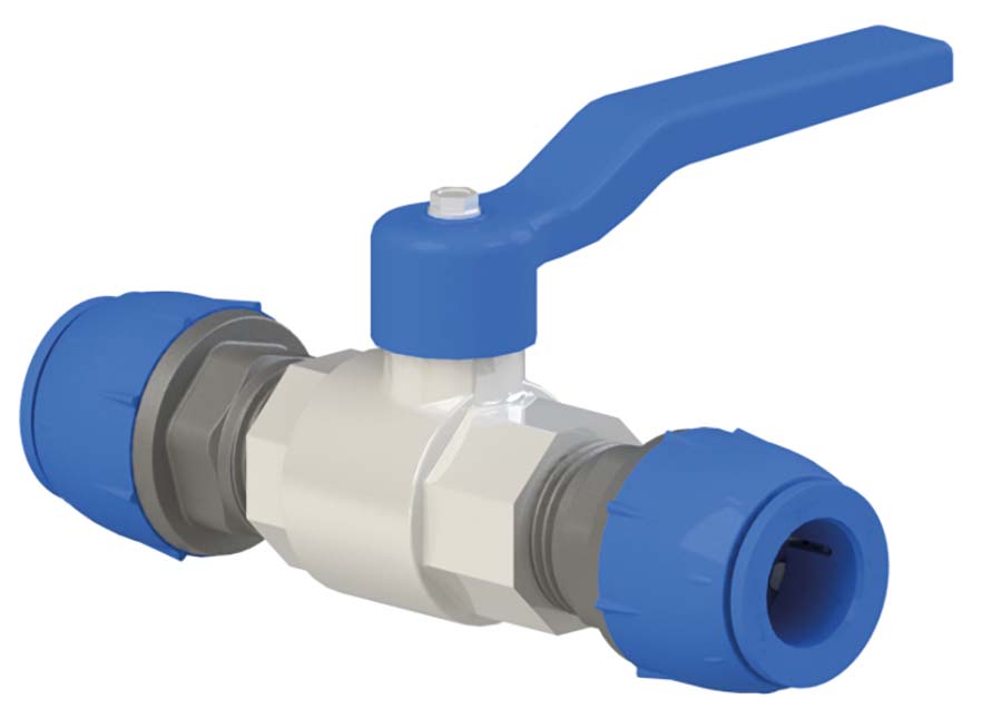 SICOMAT Straight Union Coupling with Ball Valve