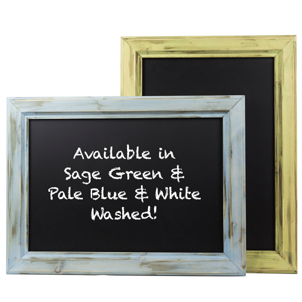 Chunky Framed Distressed Wall Mounted Chalkboard