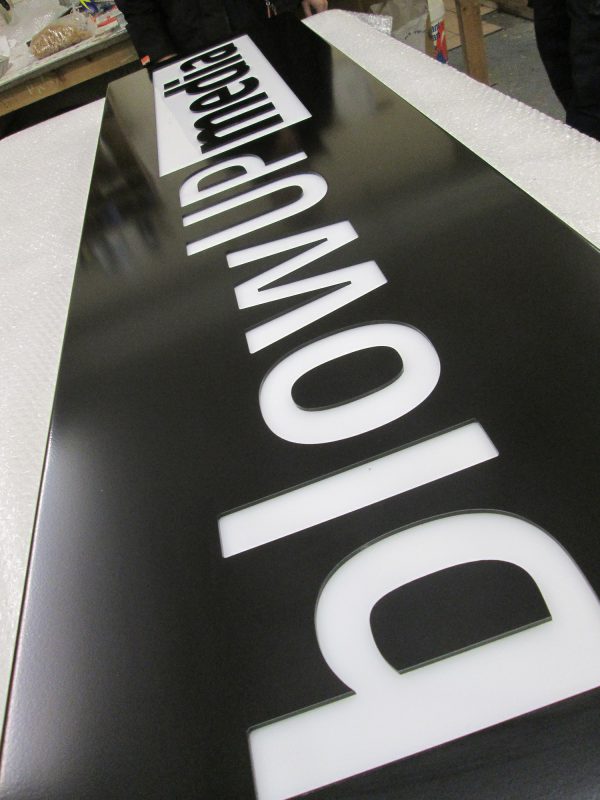 Revolutionary Push Through Acrylic Halo Signs UK