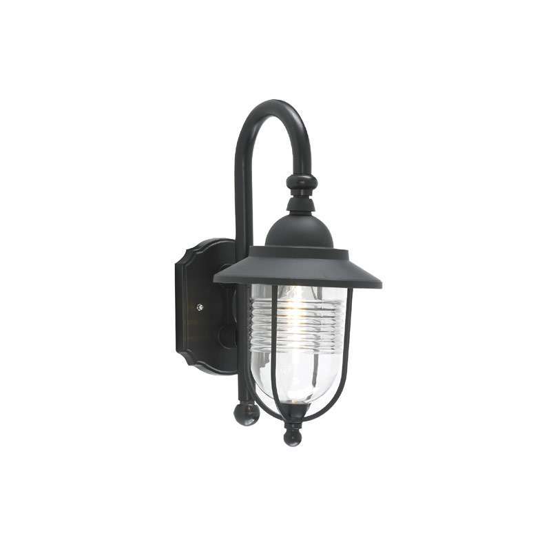 Forum Eris Fishermans Style Black Outdoor Wall Light E27