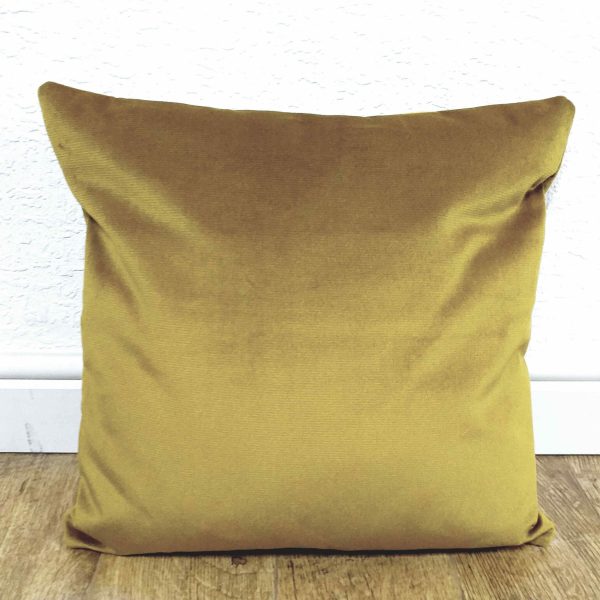 Gold Velvet Feel Fabric Scatter Cushion or Cover. Sizes 16 to 24&#34;