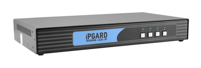 SDHN-4S-P SmartAVI 4 Port Secure KVM Switch, single-head DP-to-HDMI KVM HD resolution and 4K support with CAC (3840 x 2160)(High Security KVM Switch NIAPP PP 3.0)( DisplayPort KVM with HDMI)