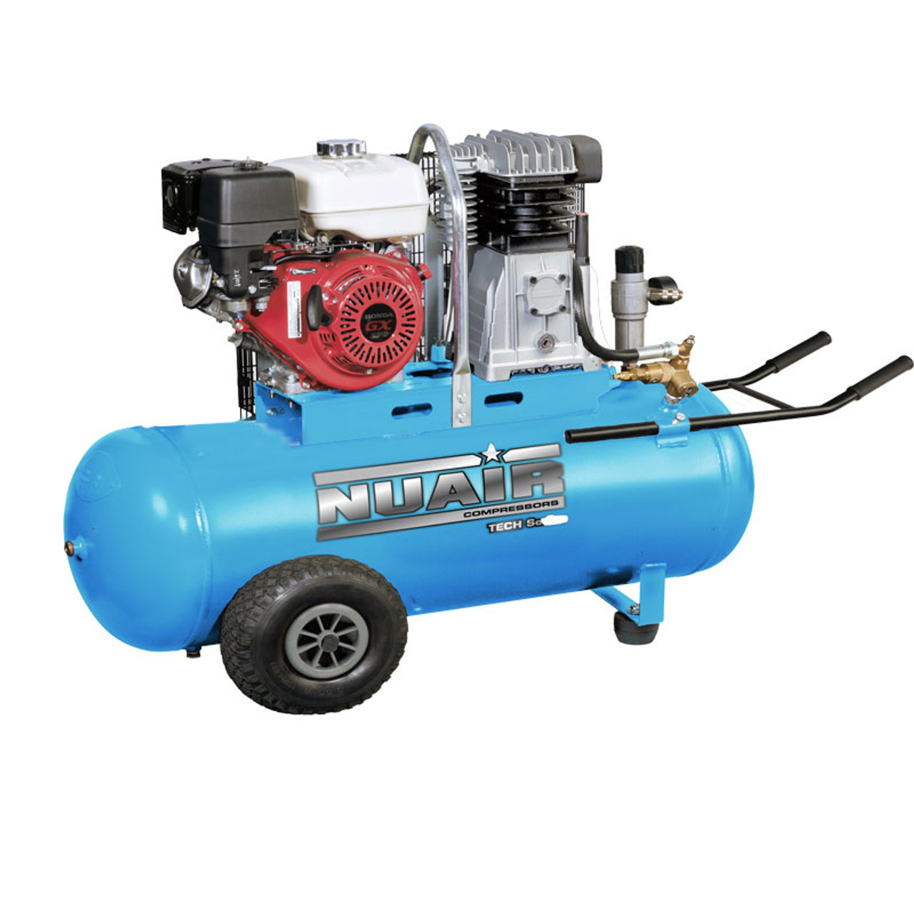 NUAIR 150 litre Engine Series Petrol Air Compressor