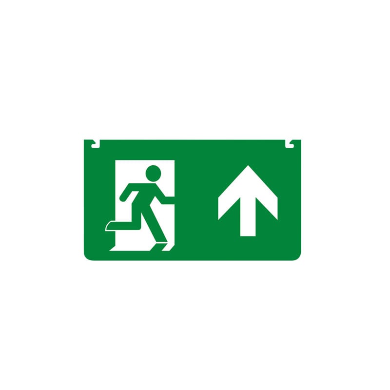 Integral Emergency Legend Up Arrow For Emergency Exit Sign