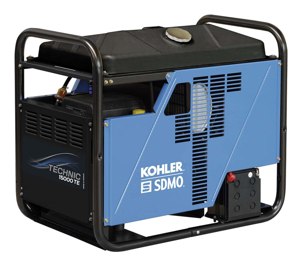 Kohler SDMO Technic 15000TA AVR AMP202 Electric Start UK 11.5KW 3 Phase Petrol Generator