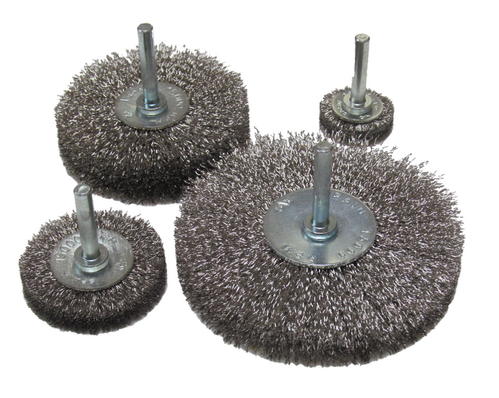 Spindle Mounted Radial Brush Wheels: Stainless