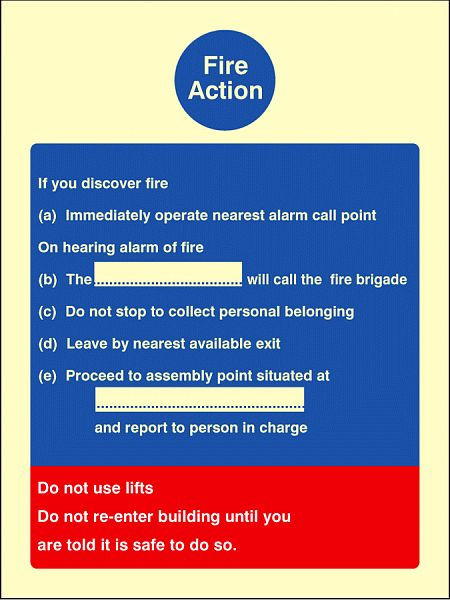 Fire action standard - brigade dialled manually