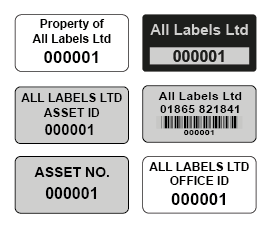 High Quality Asset Labels
