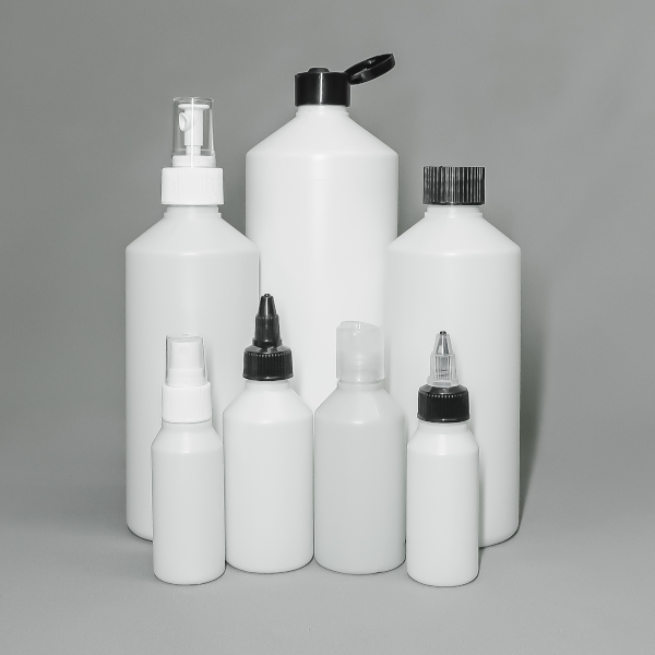 Recycled HDPE Plastic &#39;Swipe&#39; Bottles 