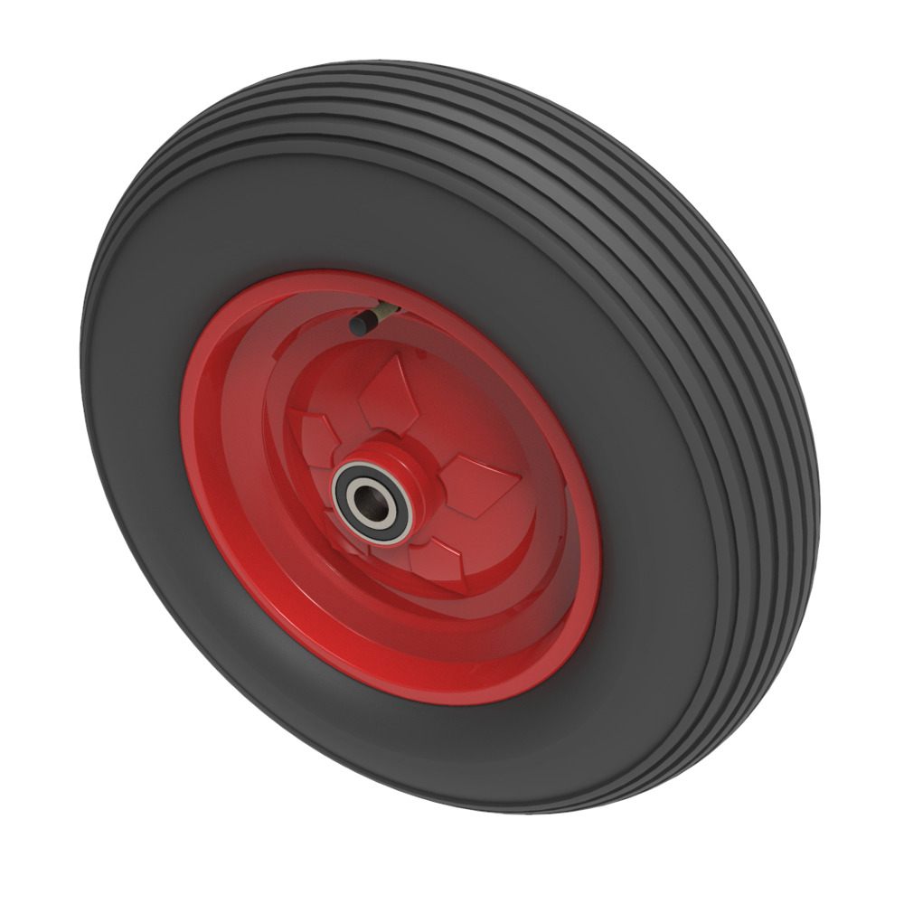 Pneumatic 400mm Ball Bearing Wheel 300kg Load