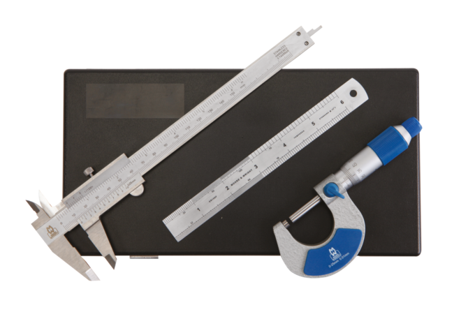 Suppliers Of Moore & Wright Micrometer, Vernier Caliper and Engineers' Rule Set - Metric For Defence