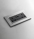 Chic Brushed Nickel Plug Sockets (CN2)