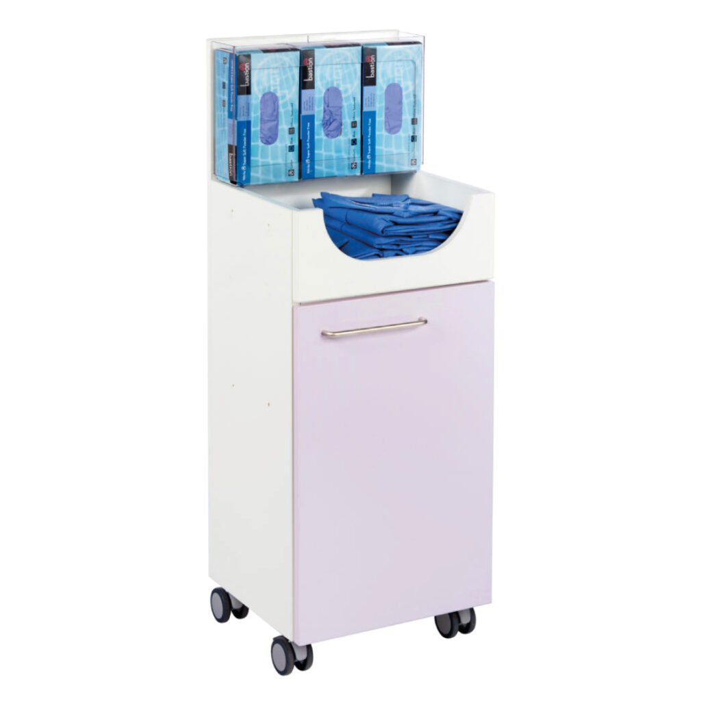 Pink Infection Control Trolley