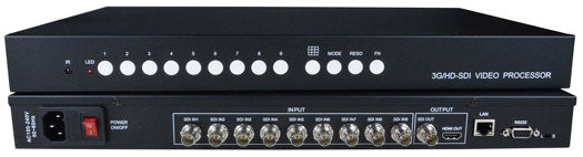 9-Port 3G/HD/SD-SDI Screen Splitter/Multiviewer