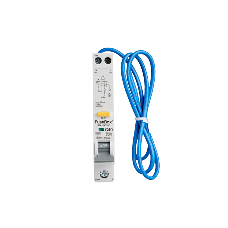 FuseBox 40A C Curve Type A Single Module 30mA RCBO 10kA