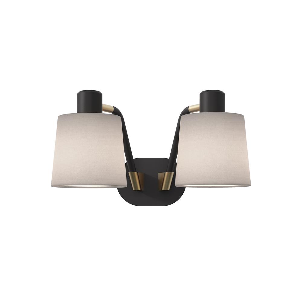 Astro Edward Twin Matt Black Wall Light