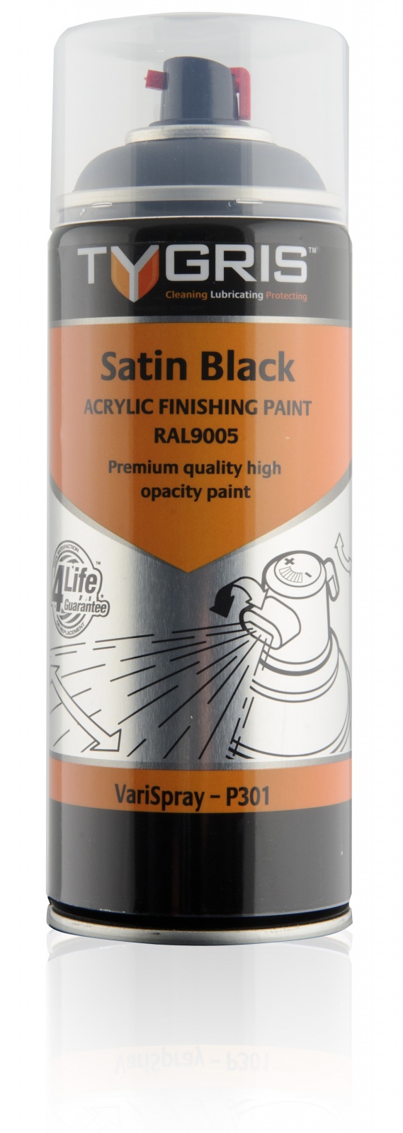 P301 Satin Black Paint RAL9005 400ml