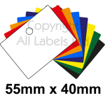 Custom Colour Plastic Tags With Punched Hole