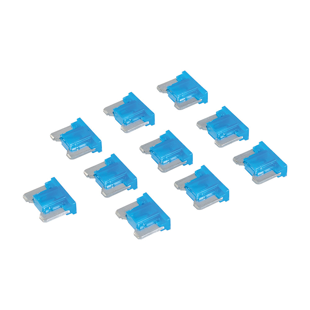 Silverline 980914 ATT Low Profile Mini Automotive Blade Fuses 10pk 15A Blue