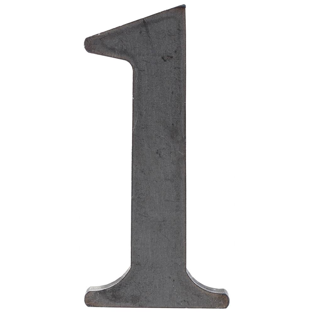 Mild Steel Profiled Letter 1 - Height 50mm 3mm Thick