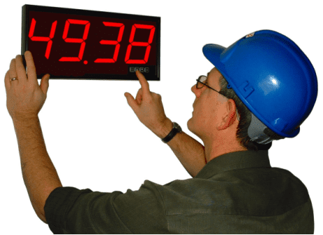 Large 4 Digit Counter, Totalizer, RPM and Production rate Displays