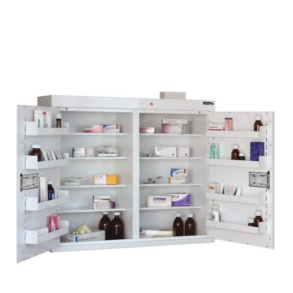 Medicine Cabinet with 8 Shelves 100cm Wide