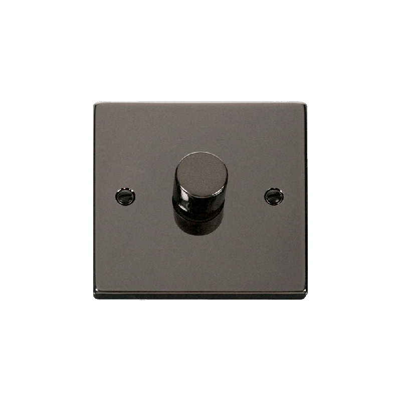 Click Deco 1 Gang 2 Way 100W LED Dimmer Switch Black Nickel