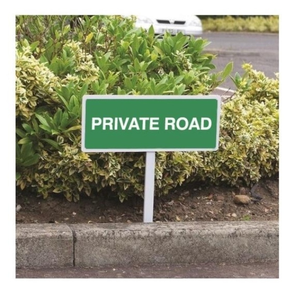 Private Road – Verge Sign with 800mm Post