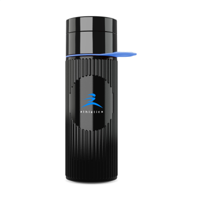 JOIN THE PIPE ATLANTIS RING BOTTLE BLACK 500 ML in Black_&_Cyan.