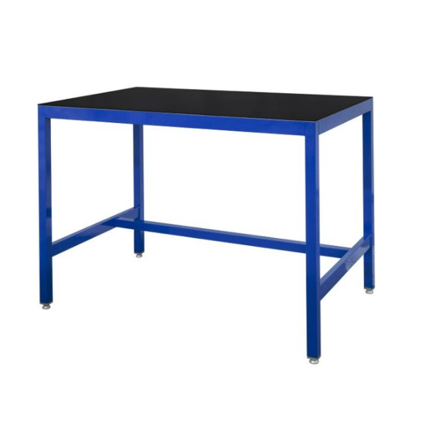 Black Rubber on Steel Top Medium Duty Workbench - 1500 x 900mm