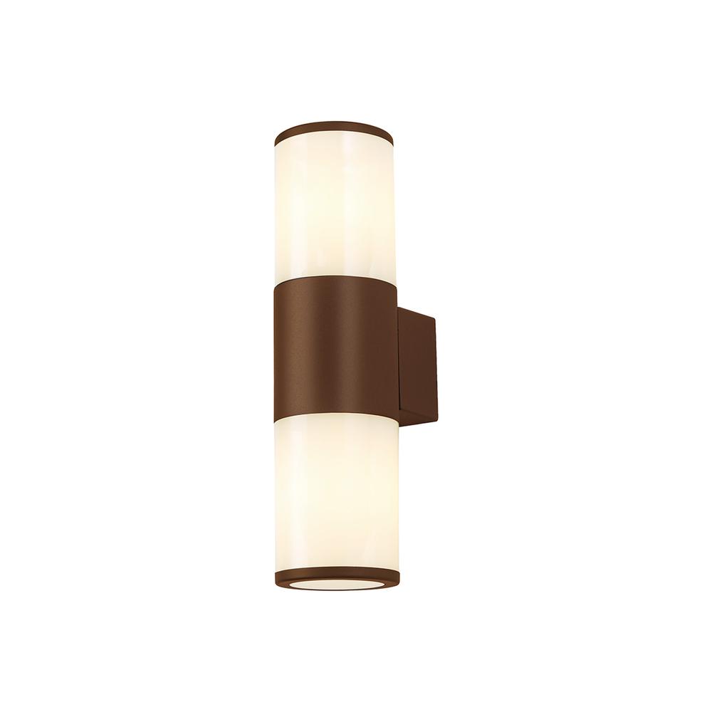 Luxuria Rhapsody Wall Light 2xE27 IP54 Matt Brown/Opal