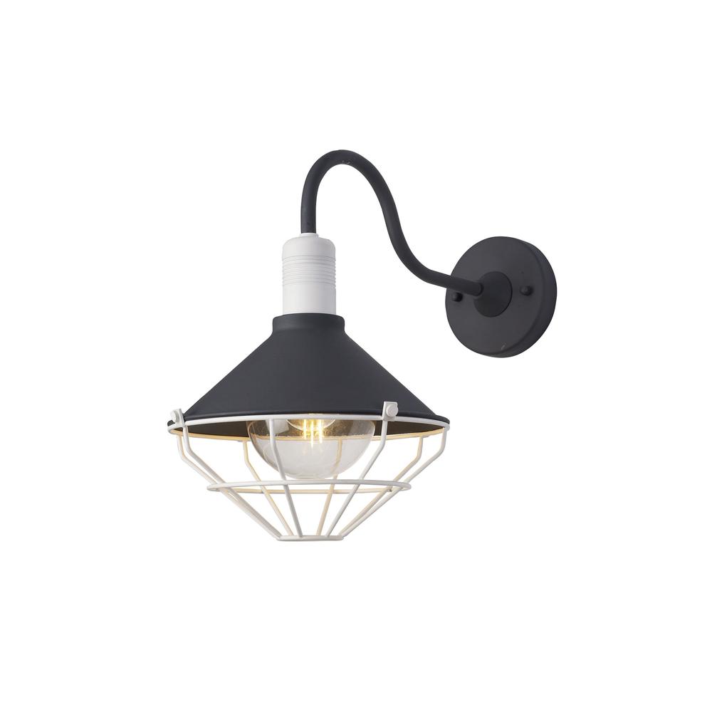 Luxuria Alabaster Wall Light 1 Light E27 IP65 Anthracite/Matt White