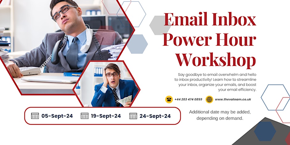 Email Inbox Power Hour Workshop on the 5th September&nbsp;