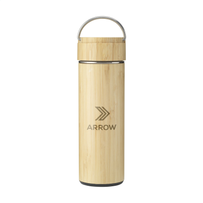 NIKKO 330 ML BAMBOO THERMO BOTTLE_&_THERMO CUP in Bamboo.