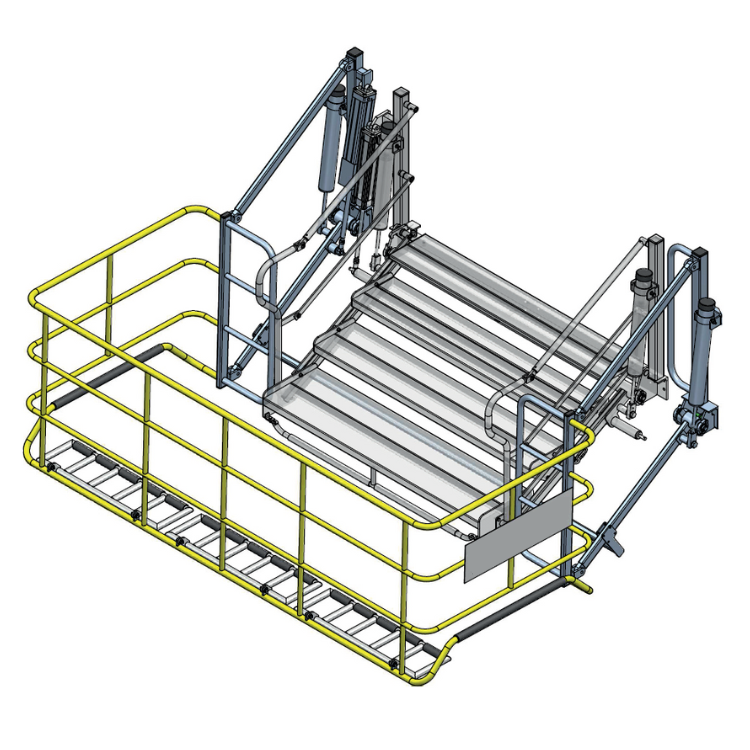 Wide Folding Stairs