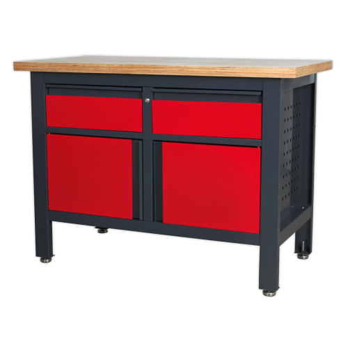 Workbench, with Drawers and Cupboards - GAP1372A Sealey