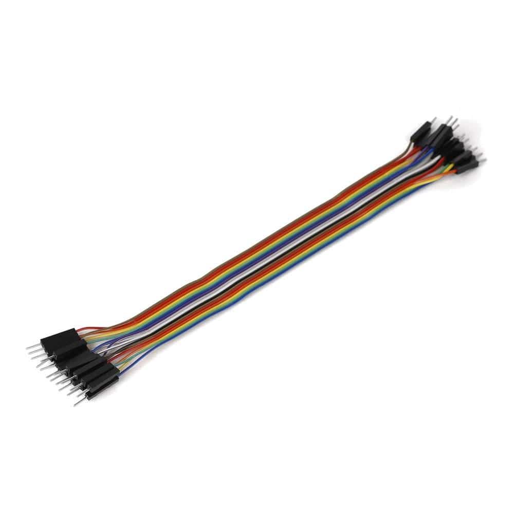 Ribbon Cable 16-wire, Male/Male, 20 cm