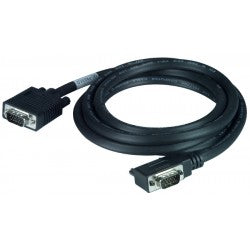 VEXT-90DR-15-MM - VGA Right Angled Straight Cable 90-Degree 15HD WUXGA Monitor 15 ft 15HD Male - 15HD Male Black