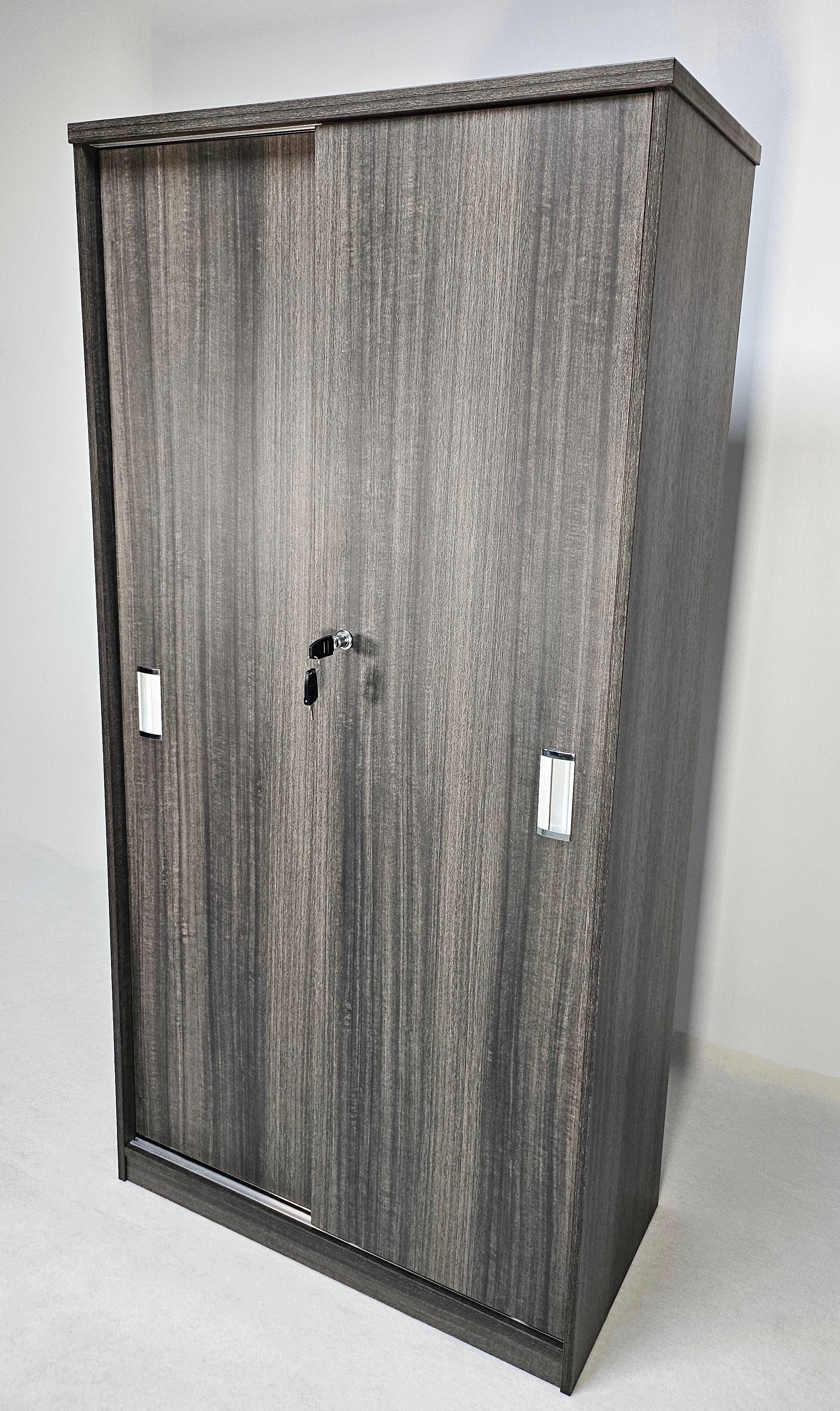 Modern Grey Oak Sliding Door Storage Cupboard - CF-1600P North Yourkshire