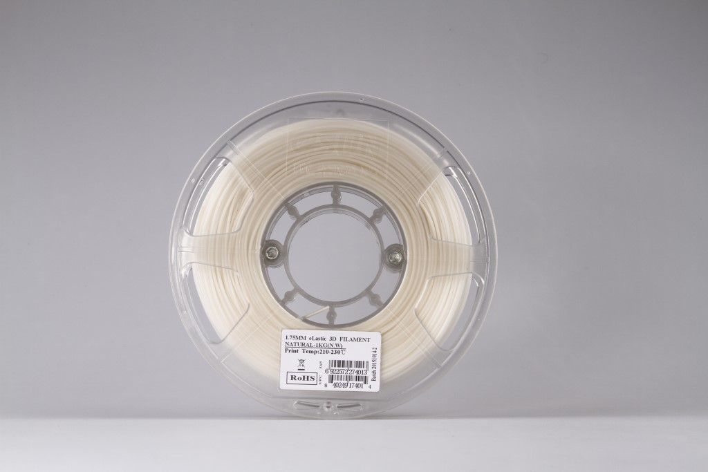 eSUN eLASTIC TPE 83A Natural 1.75mm Flexible 3D Printing filament 1Kg