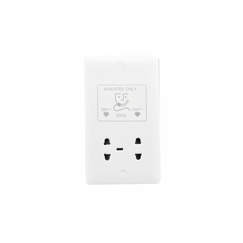 Hamilton Verve Dual Voltage Shaver Socket White