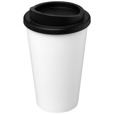 AMERICANO® 350 ML THERMAL INSULATED TUMBLER in White & Solid Black.