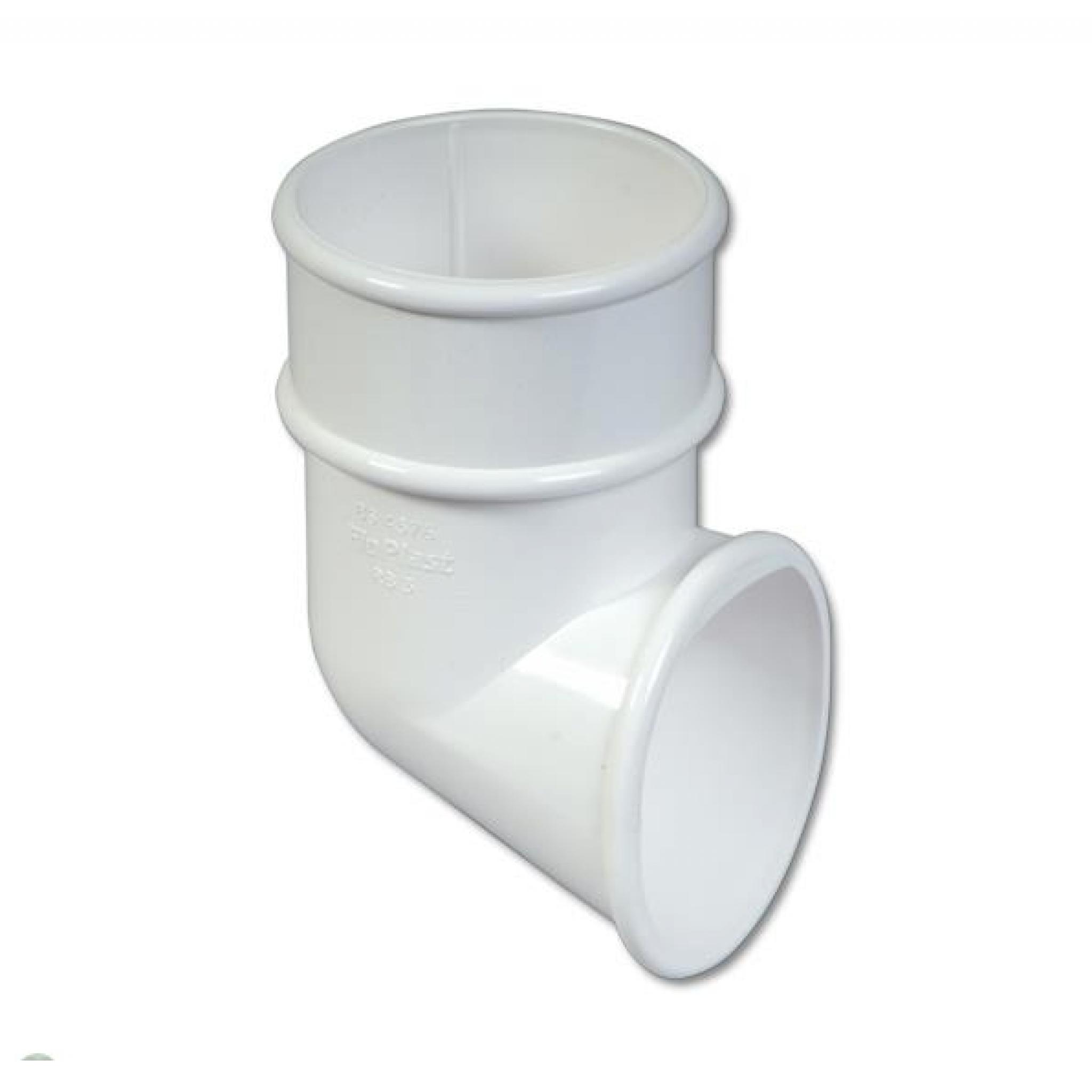 White Round Down Pipe Shoe