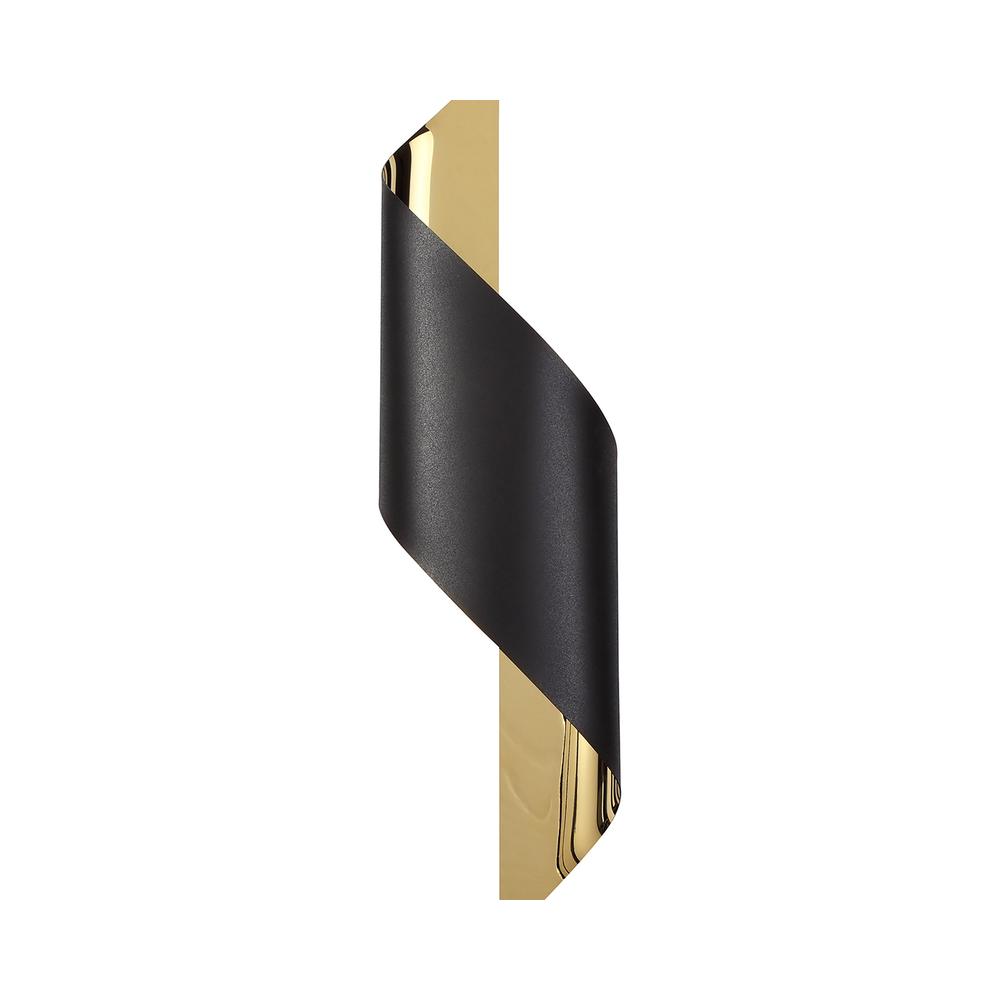 Luxuria Radianta Wall Light Large 1x8W LED 3000K 640lm Sand Black/Gold