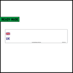 Ready Made Standard Oblong Number Plates - UK for Tradepersons